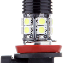SCITOO White H11 LED Bulbs 12SMD LED Lights with Projector for Fog Light Plug and Play Style,2Pcs