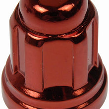 Dorman 711-335E Pack of 16 Red Wheel Nuts and 4 Lock Nuts with Key