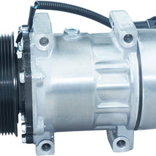 Yhang 1pc A/C Compressor & Clutch, for C500 K100E K270 K300 K370 T170 T2000 T270 T300 T370 T400 T600A T800 W900_Peterbilt_ 320 379 385 DIESEL