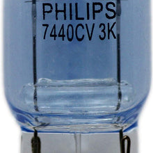 PHILIPS 7440CVB2 CrystalVision Ultra Miniature Bulb, 2 Pack