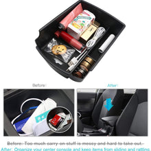 CDEFG Center Console Organizer for 2020 Soul, Insert ABS Black Materials Tray, Armrest Box Secondary Storage