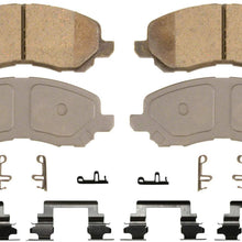 Wagner ThermoQuiet QC866 Ceramic Disc Pad Set With Installation Hardware, Front