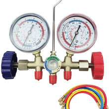 XIAOFANG Fangxia Store Air Conditioner Pressure Gauge Double Meter Car Home Fixed Inverter Pressure Metering of Refrigerant Filling (Color Name : Rose red)
