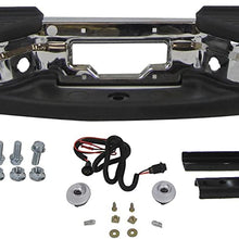 For 2001-2007 Ford Super Duty Rear Bumper Chrome Assembly (with Sensor Hole) FO1103173