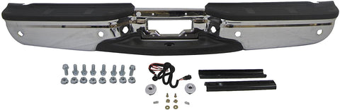 For 2001-2007 Ford Super Duty Rear Bumper Chrome Assembly (with Sensor Hole) FO1103173