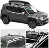 SUZCO Car Roof Rack Cross Bars for Jeep Renegade 2015-2020, Aluminum Cross Bar Clamp for Luggage Rack Basket Cargo Carrier Rooftop
