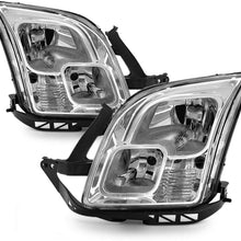 Fits 2006-2009 Ford Fusion Original Manufacturer Style Headlights Assembly Chrome Housing Clear Lens