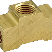 Allstar ALL50136-20 Brass 3/16" Inverted Flare Female Tee Brake Line Adapter Fitting, (Pack of 20)