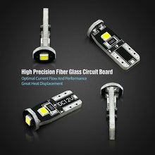 SIRIUSLED 194 LED Bulbs Extremely Super Bright 3030 Chipset for Car truck Interior Dome Map Door Courtesy License Plate Lights Compact Wedge T10 168 2825 Xenon White Pack of 10