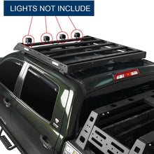Hooke Road Tundra Roof Rack Cargo Carrier Steel Basket Compatible with Toyota Tundra Crewmax Pickup Truck 2007 2008 2009 2010 2011 2012 2013