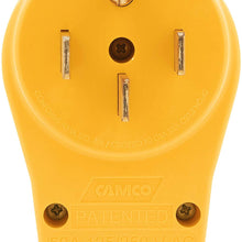 Camco PowerGrip Replacement Plug- Transform Your RV Plug Into a Safe and Durable PoweGrip Cord 50 AMP (55255)