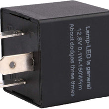WINGONEER 2Pcs Led Flasher Relay 3 Pin CF13 JL-02 EP34 Car Turn Signal Flasher Relay Adjustable Flasher Relay