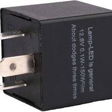 DollaTek 2Pcs Led Flasher Relay 3 Pin CF13 JL-02 EP34 Car Turn Signal Flasher Relay Adjustable Flasher Relay