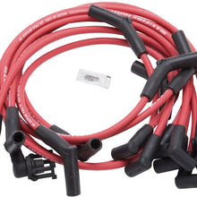 Edelbrock 22714 Spark Plug Set SBF 83-96 50 ohm Resistance RED Wire (Set of 10)