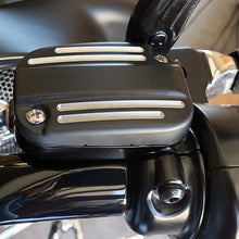 AfterMokit Front Brake Fluid Reservoir Cap Right Caliper Master Cylinder Cover for Harley Davidson Electra Glide Road King Ultra Classic Ultra Limited Street Glide Road Glide Heritage Softail Black