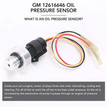 D1846A Engine Oil Pressure Sensor Switch 12677836 with Pigtail Harness, Oil Pressure Sending Unit, Compatible with GM Chevy GMC Cadillac Buick, Replaces# D1846A, 12616646, 12573107, 12562230, 1261496