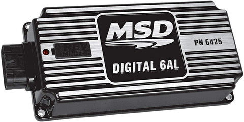 BRAND NEW MSD 6AL DIGITAL IGNITION CONTROL BOX WITH REV LIMITER,BLACK,520-540 VOLTS PRIMARY,11,000 RPM RANGE,COMPATIBLE WITH 4, 6 OR 8-CYLINDER ENGINES