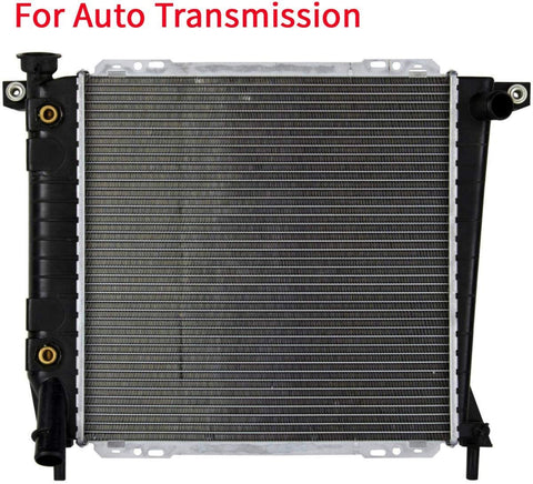 YHA 2 Row AT Radiator Assembly with Oil Cooler Compatible with 91-94 Explorer 4.0L 90-94 Ranger 4.0L 94 Mazda B3000 3.0L B4000 4.0L 91-94 Mazda Navajo 4.0L V6 56mm Core CU1164