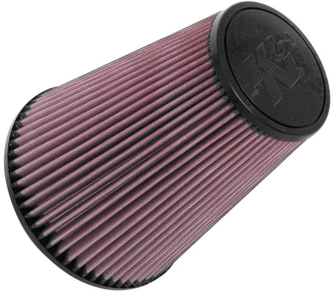 K&N Universal Clamp-On Air Filter: High Performance, Premium, Washable, Replacement Filter: Flange Diameter: 6 In, Filter Height: 9 In, Flange Length: 0.625 In, Shape: Round Tapered, RU-5046