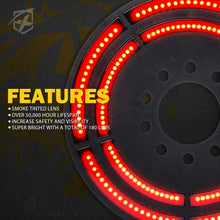 Xprite 14" Spare Tire Brake Light, 3rd LED Rear Wheel Lights Third Tail Lamp for 2007-2018 Jeep Wrangler JK & 2018+ Jeep Wrangler JL/JLU