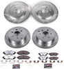 Power Stop K4062-36 Z36 Truck & Tow Front & Rear Brake Kit- Brake Rotor and Carbon-Fiber Ceramic Brake Pads