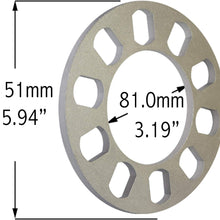 8mm Thickness Universal Wheel Spacers for 5x100mm, 5x105mm, 5x108mm (5x4.25), 5x110mm, 5x112mm, 5x114.30mm (5x4.50), 5x115mm, 5x120.65mm (5x4.75), 5x120mm