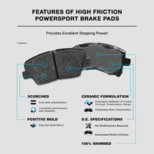 PowerSport Rear Blank Rotors + Ceramic Brake pads BLBR.03003.02