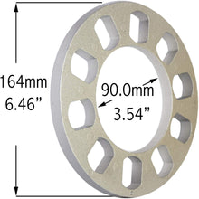 Set of 2 Universal Spacers 12mm (1/2") Thickness Wheel Spacers for 5x108mm (5x4.25), 5x110mm, 5x112mm, 5x114.30mm (5x4.50), 5x115mm, 5x120.65mm (5x4.75), 5x120mm, 5x127mm (5x5.00), 5x130mm, 5x135mm