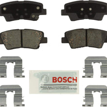 Bosch BE1313H Blue Disc Brake Pad Set with Hardware for Select Hyundai Sonata and Kia Amanti, Soul - REAR