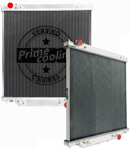 Primecooling 2 Row Aluminum Radiator for Ford F250 /F350 Super Duty,Excursion 2003-07 (6.0L V8 Turbo Diesel Powerstroke Engine)