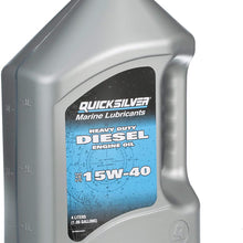 Quicksilver 858042Q01 Heavy-Duty Diesel Engine Oil SAE 15W40, 1.06 Gallon (4 Liter) Bottle