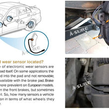 ASURE Brake Pad Wear Sensor for BMW3 F30 F31 F32 F33 F34 F36 F82 3435679228 (BLACK)