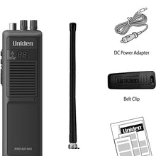 Uniden PRO401HH Professional Series 40 Channel Handheld CB Radio, 4 Watts Power with Hi/Low Power Switch, Auto noise cancellation, Belt Clip And Strap Included, 2.75in. x 4.33in. x 8.66in.