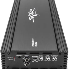 Skar Audio RP-2000.1D Monoblock Class D MOSFET Amplifier with Remote Subwoofer Level Control, 2000W