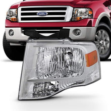 For 2007-14 Ford Expedition 4-Door SUV Driver Side Only Headlight Assembly Chrome Housing Clear Lens