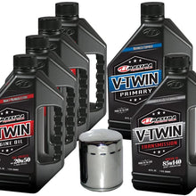 MaximaHiflofiltro VTTOCK17 Complete Engine Oil Change Kit for V-Twin Full Synthetic Harley Davidson Evolution, 6 Quart