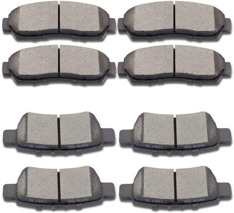 SCITOO Ceramic Disc Brake Pads Set fit 2005 2006 2007 2008 2009 2010 Honda Odyssey