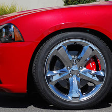 MGP Caliper Covers 42007SJEPRD 'Jeep' Engraved Caliper Cover with Red Powder Coat Finish and Silver Characters, (Set of 4)