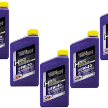 Royal Purple HPS 5W-30 Synthetic Motor Oil w Synerlec Additive Technology - 1 qt Case of 5