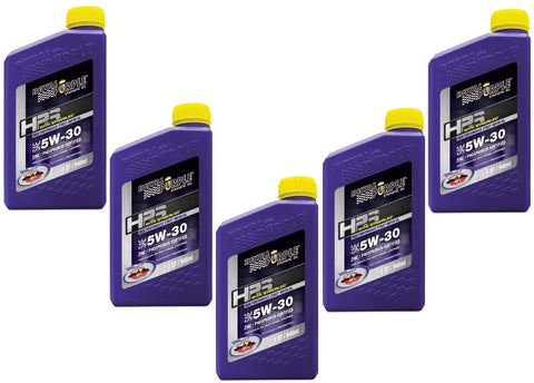 Royal Purple HPS 5W-30 Synthetic Motor Oil w Synerlec Additive Technology - 1 qt Case of 5