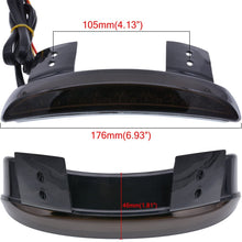 KATUR Smoke Chopped Fender Edge Motorcycle 8 LED RED Stop Running Brake Rear Tail Light for Harley Sportster XL 883N 1200N XL1200V XL1200X