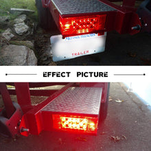 LivTee Super Bright 12V Waterproof Trailer Lights LED kit Brake Stop Tail License Lights for Camper Truck RV Boat Snowmobile, Red/White