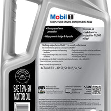 Mobil 1 High Mileage Full Synthetic Motor Oil 5W-30, 5 Quart