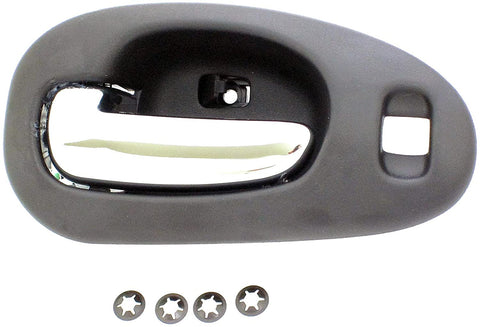 Dorman 82090 Front Driver Side Interior Door Handle for Select Chrysler Models, Carbon Fiber and Chrome