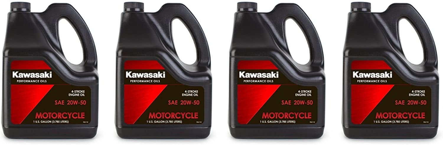 Kawasaki Performance 4-Stroke Engine Oil Gallon 20W-50 (Case of 4) K61021-301