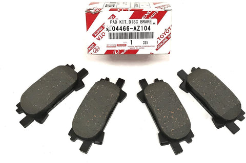 Genuine Toyota Premium Ceramic Rear Brake Pad Set 04466-AZ104 | 2004-2007 Highlander