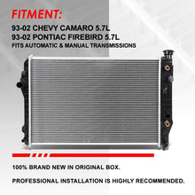 1486 OE Style Aluminum Cooling Radiator Replacement for Chevy Camaro/Pontiac Firebird 5.7L AT/MT 93-02