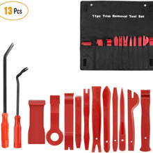 GOOACC Nylon Bumper Fastener Rivet Clips Car Door Clip Panel Audio Video Dashboard Dismantle Kits Installer Pry Tool (13PCS Trim Removal Tool Set)