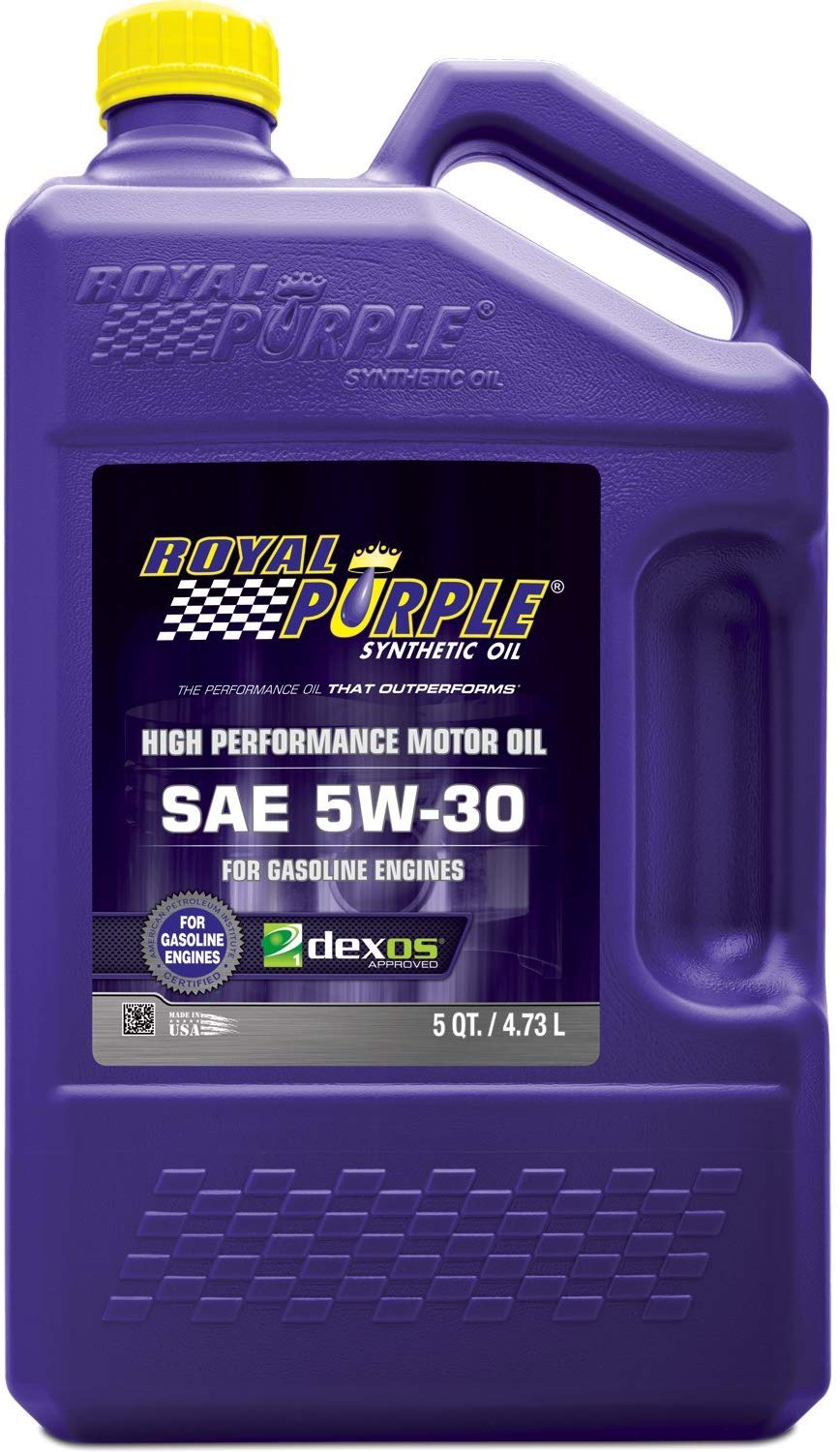 Royal Purple 51530 API-Licensed SAE 5W-30 High Performance Synthetic Motor Oil - 5 qt.