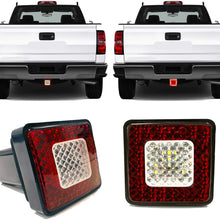 Roane Designs 3" LED Tow Hitch Cover Light - fits 2" inch Receiver Hitch, Driving, Brake, Reverse Trailer Hitch Light